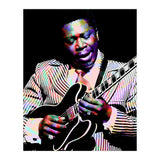BB King. American Blues Guitarist in Colorful Art (Print Only) thumbnail