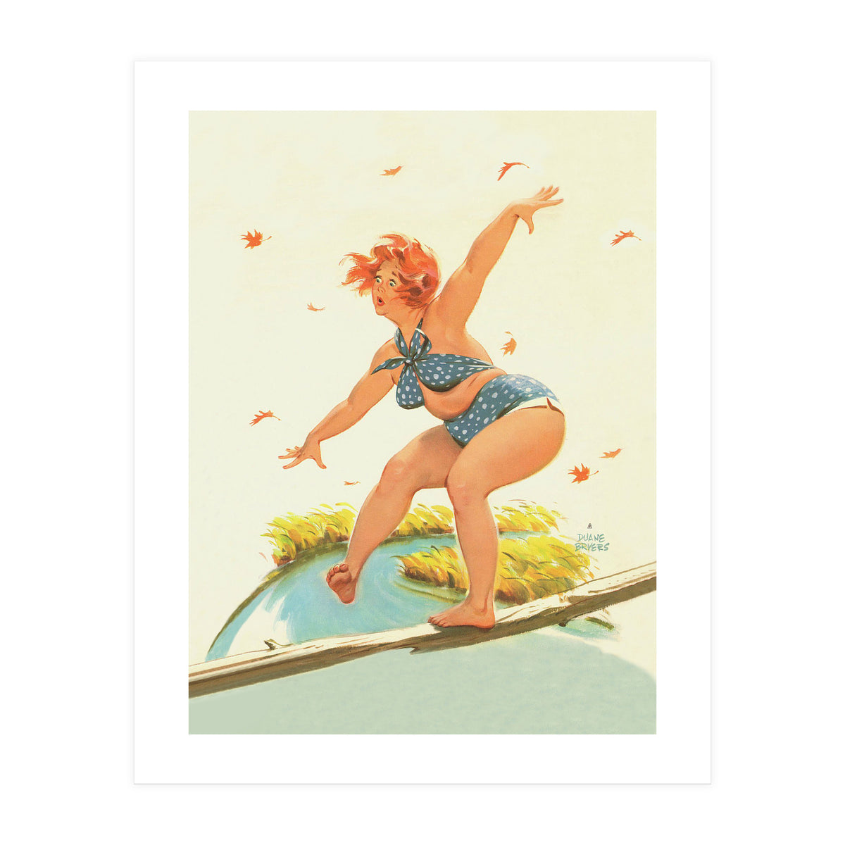 Sudden Wind On A Wooden Beam (Print Only)