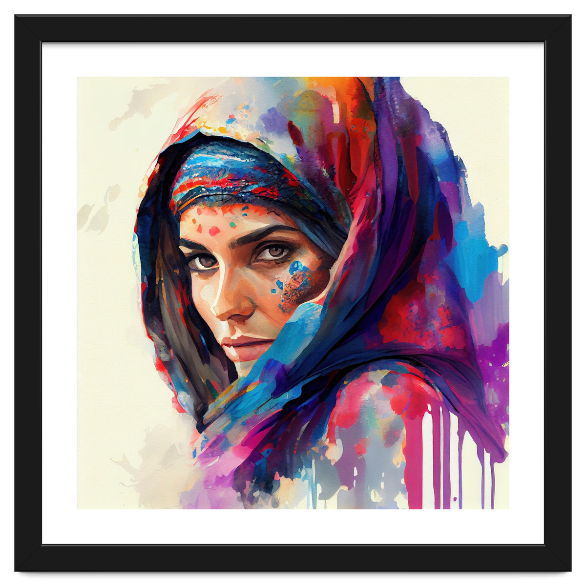 Vivid Veil Side Portrait