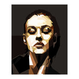 Monica Bellucci Hollywood Actress Retro Style Geometric Illustration (Print Only) thumbnail