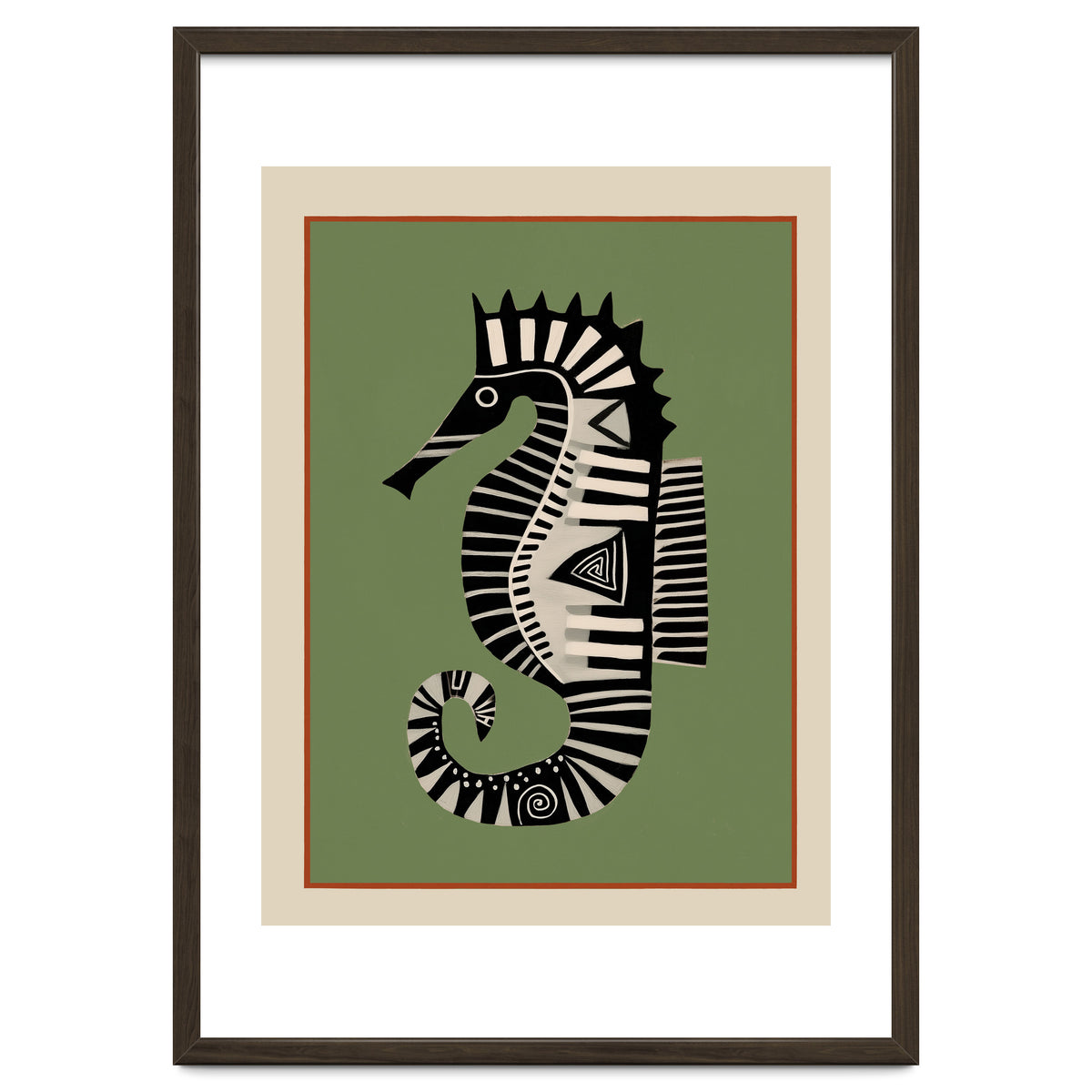 Striped Seahorse I