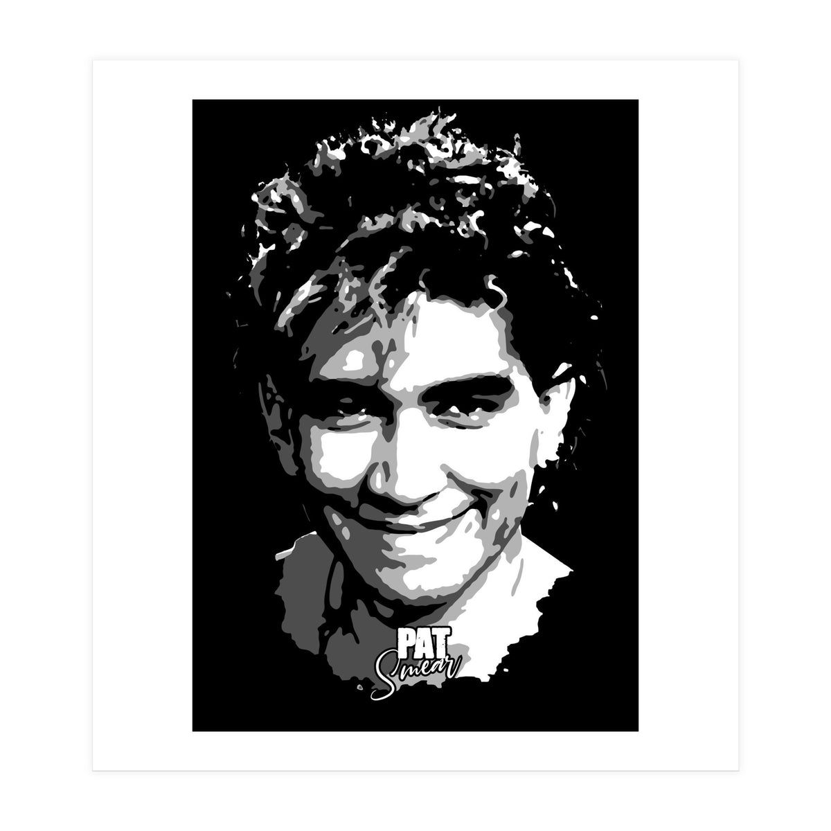 Pat Smear American Musician Legend in Grayscale (Print Only)