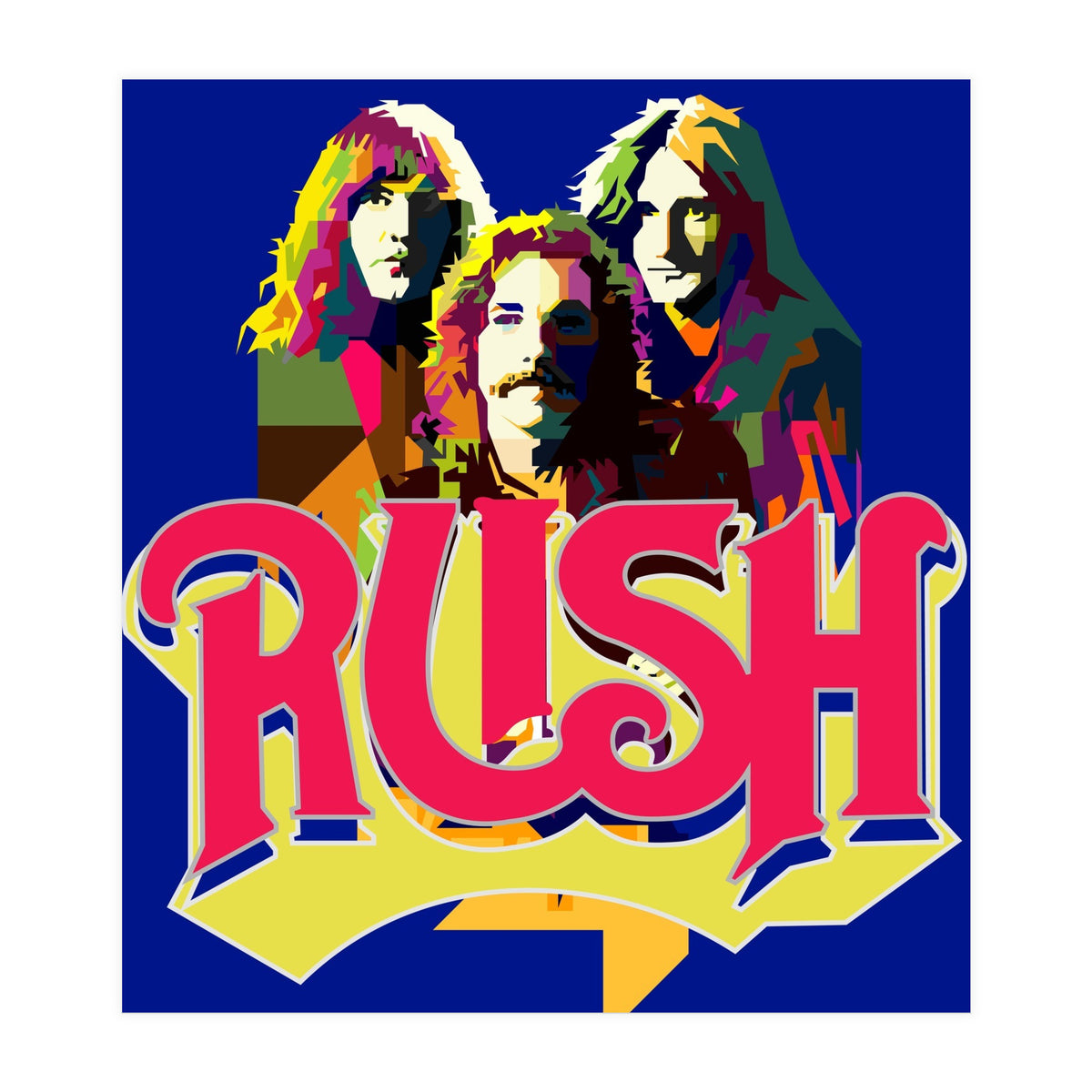 Rush Rock In Rio Pop Art WPAP (Print Only)
