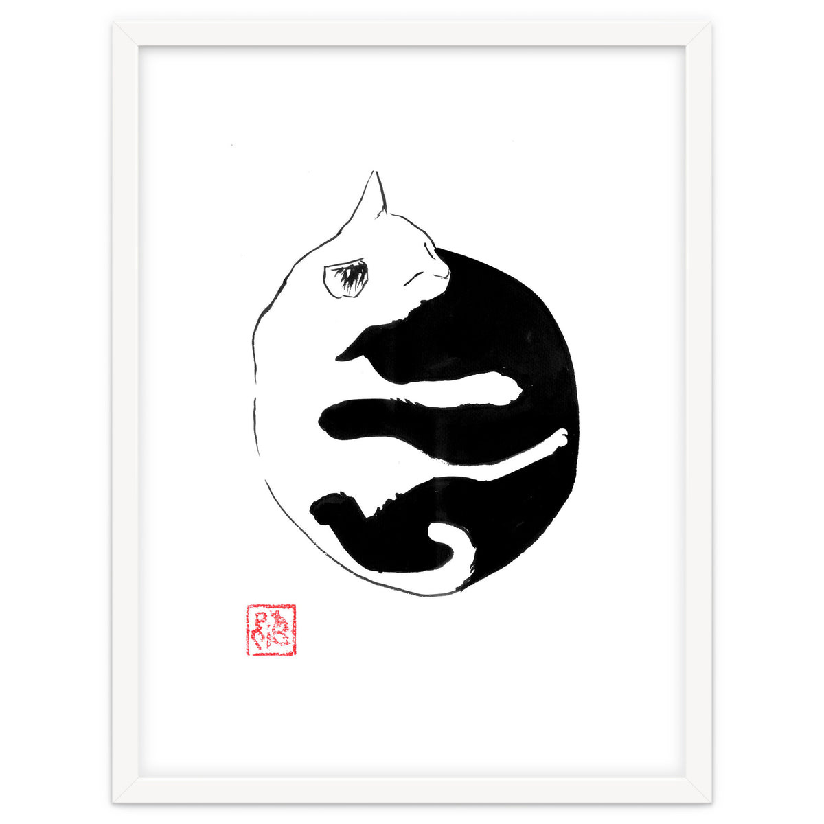 Ying yang Cat