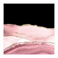 Blush & Gold Agate Texture 02 (Print Only)