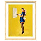 Pinup Sexy Waitress Looking Back thumbnail