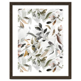 Watercolor Leaves Neutral Gray thumbnail