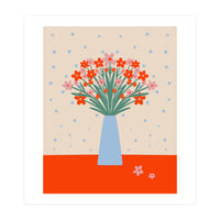 Cute Floral Vase (Print Only)