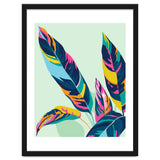 Dopamine Botanical, Colorful Tropical Banana Leaves, Plants Jungle Eclectic Contemporary, Bohemian Nature Forest thumbnail