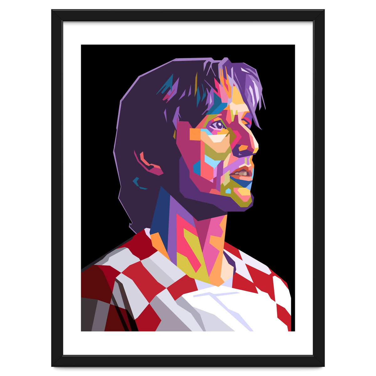 Luka Modric pop art portrait