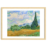 Wheat Field with Cypresses. thumbnail