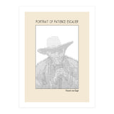 Portrait Of Patience Escalier Vincent Van Gogh Ascii Art (Print Only) thumbnail