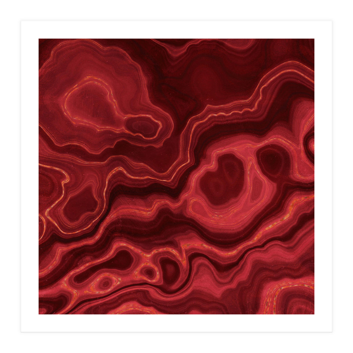 Red Agate Texture 03  (Print Only)