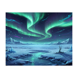 Arctic Glow: Northern Lights Winter Landscape (Print Only) thumbnail