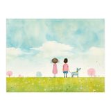 Cute Girl And Boy  (Print Only) thumbnail