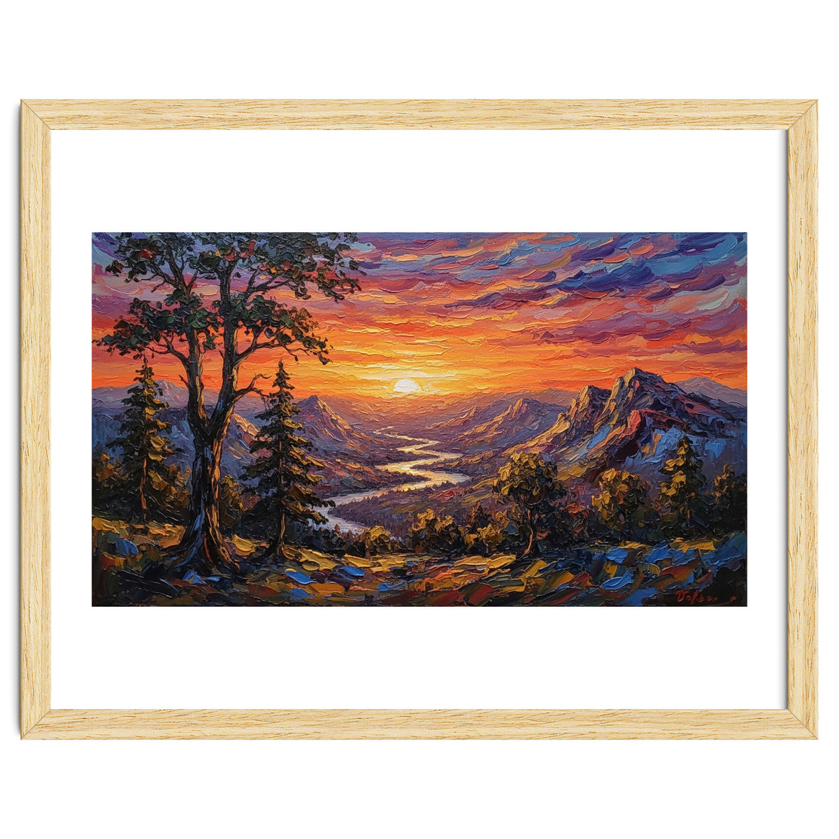 Sunset Over the Valley Peaks