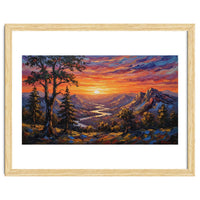 Sunset Over the Valley Peaks