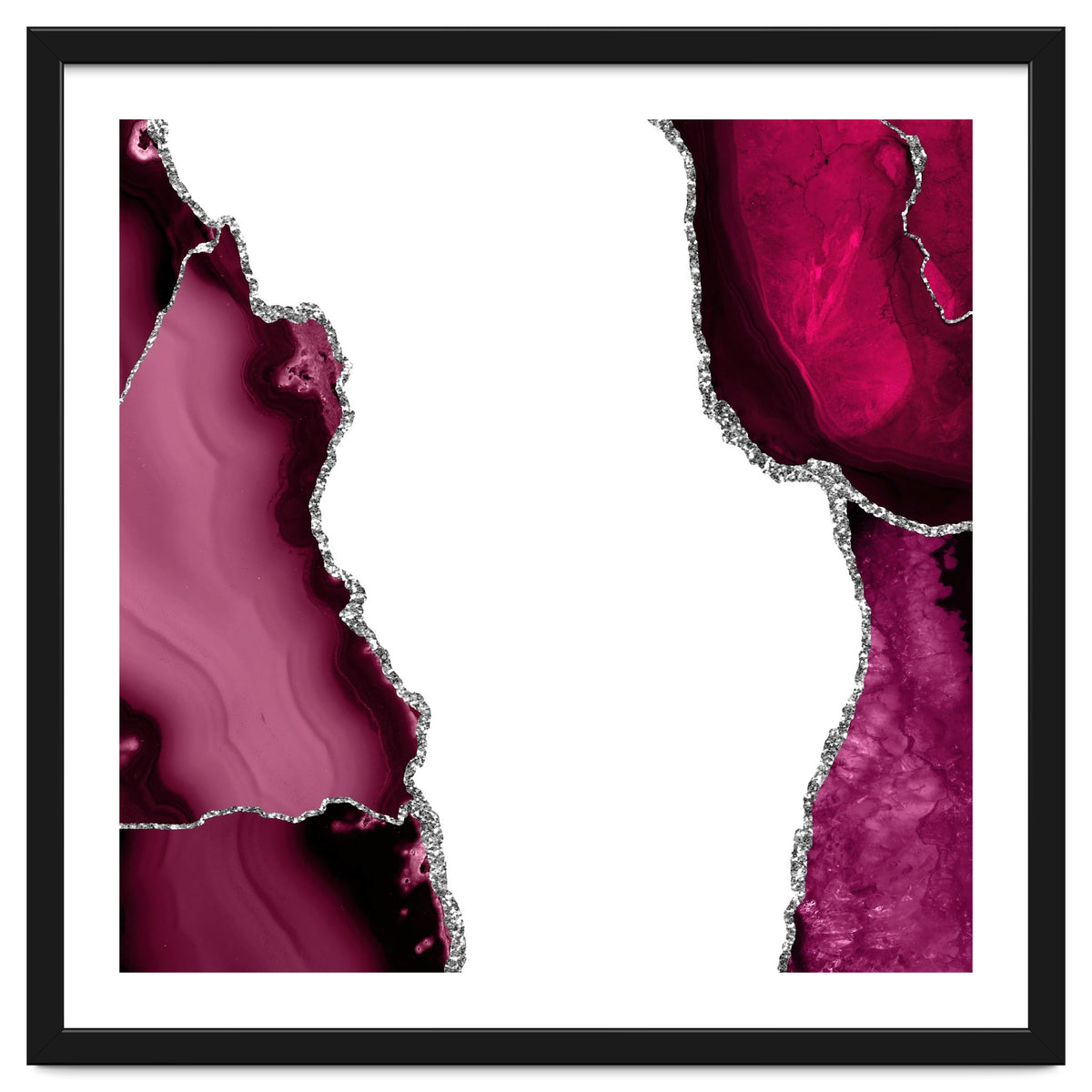 Burgundy & Silver Agate Texture 07