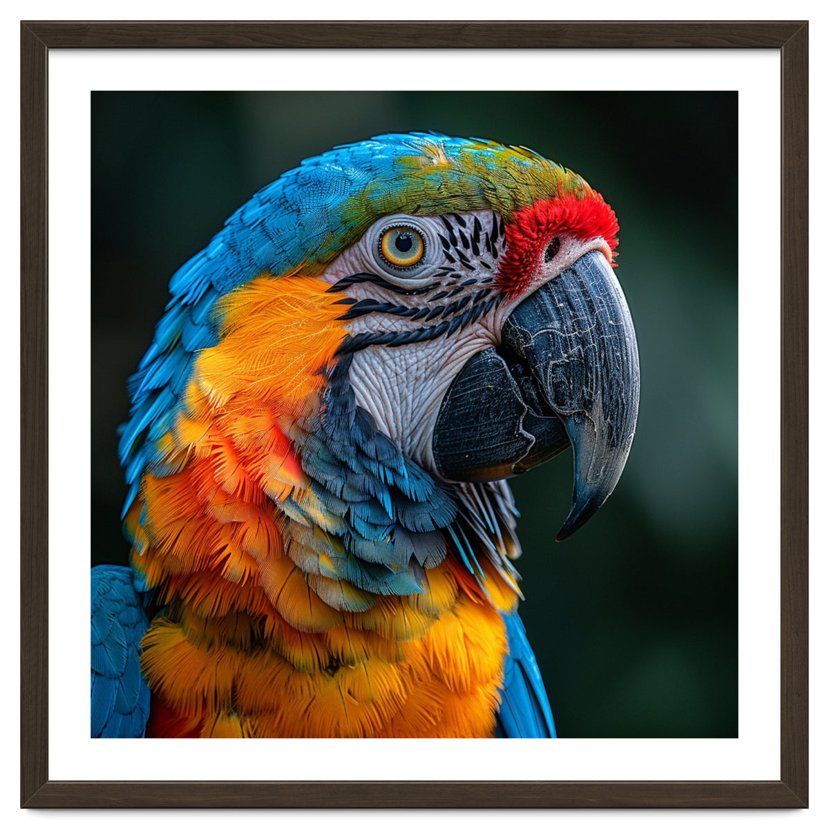 Close Up Of A Colorful Macaw Parrot