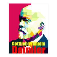 Gottlieb Daimler Pop Art WPAP (Print Only)