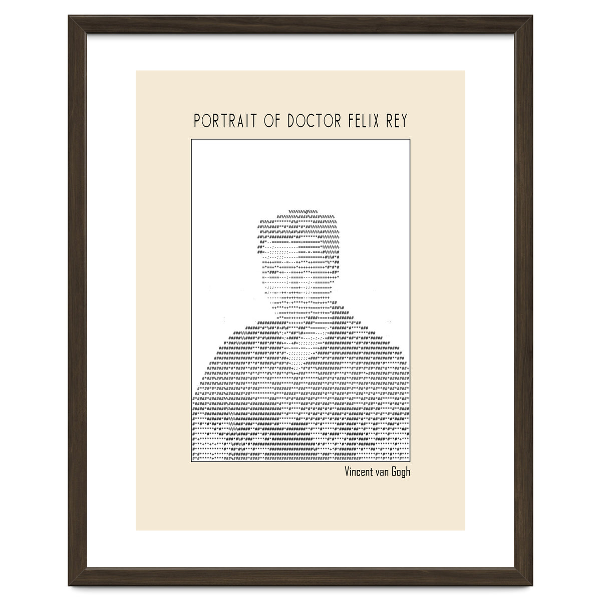 Portrait Of Doctor Felix Rey (ascii Art)
