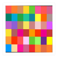 Colorful Rainbow Squares Patch (Print Only)