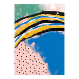 Abstract Pink Blue Dreamy Painting (Print Only) thumbnail