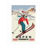 Aspen Ski Girl (Print Only) thumbnail