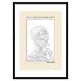 Skull Of A Skeleton With A Burning Cigarette Vincent Van Gogh Ascii Art thumbnail