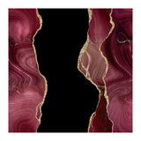 Burgundy & Gold Glitter Agate Texture 02  (Print Only) thumbnail