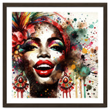 Brazilian Carnival Watercolor Portrait thumbnail