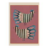 Striped Bird Pair I (Print Only) thumbnail