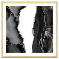 Black & Silver Agate Texture 07