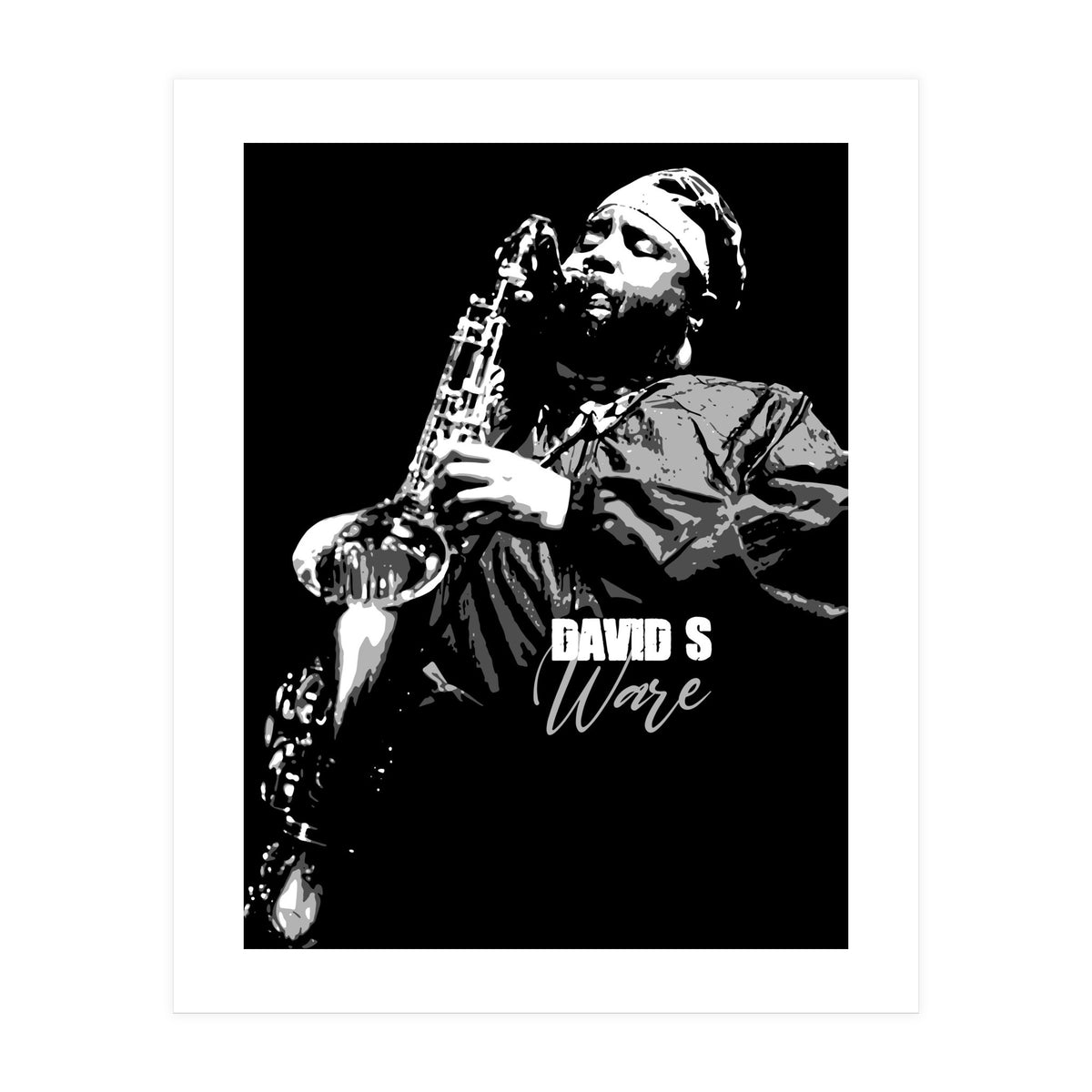 David S Ware American Jazz Saxophonist (Print Only)