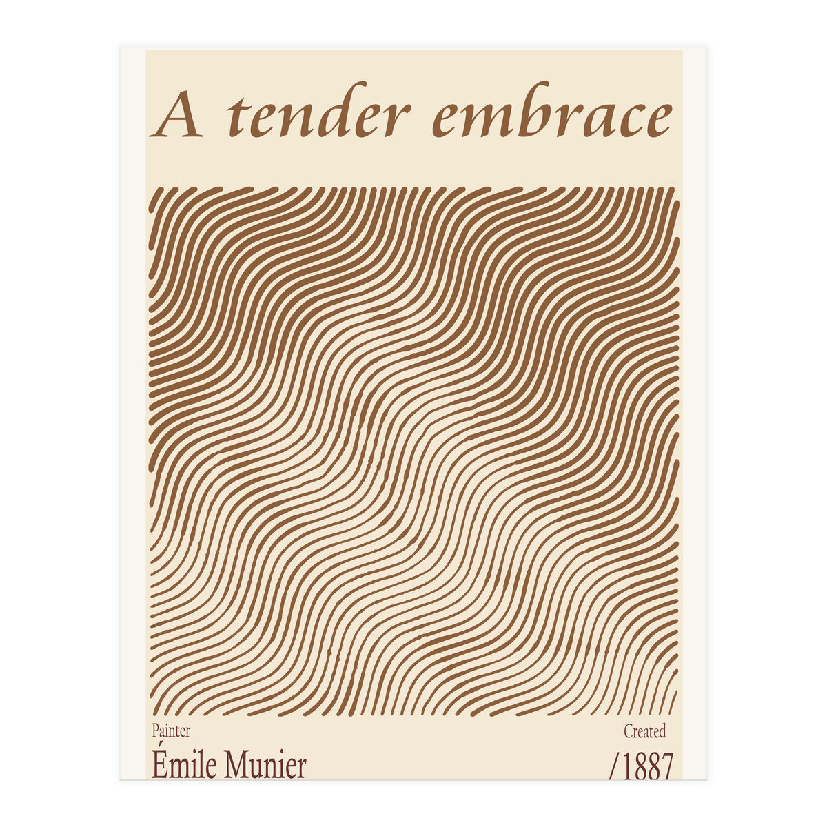 A Tender Embrace – Émile Munier (1887) (Print Only)