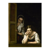 Bartolome Esteban Murillo:Two Women at a Window, c.1655/1660. National Gallery of Art Washington DC. (Print Only) thumbnail