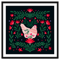 Blooming Chicken Green And Red