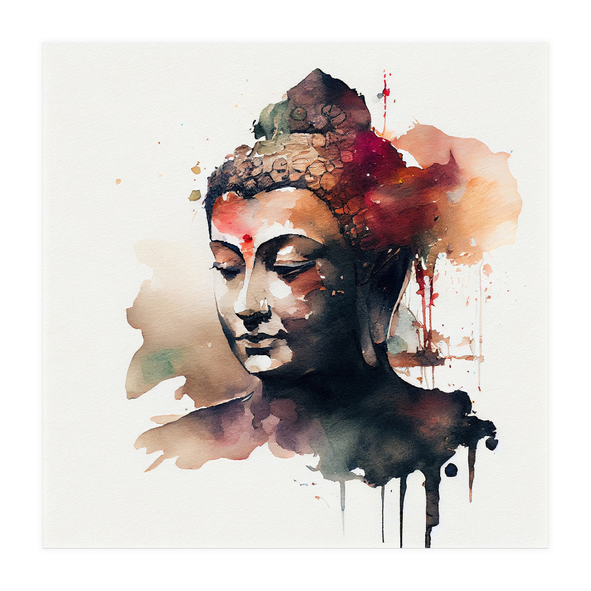 Ethereal Silence Buddha (Print Only)