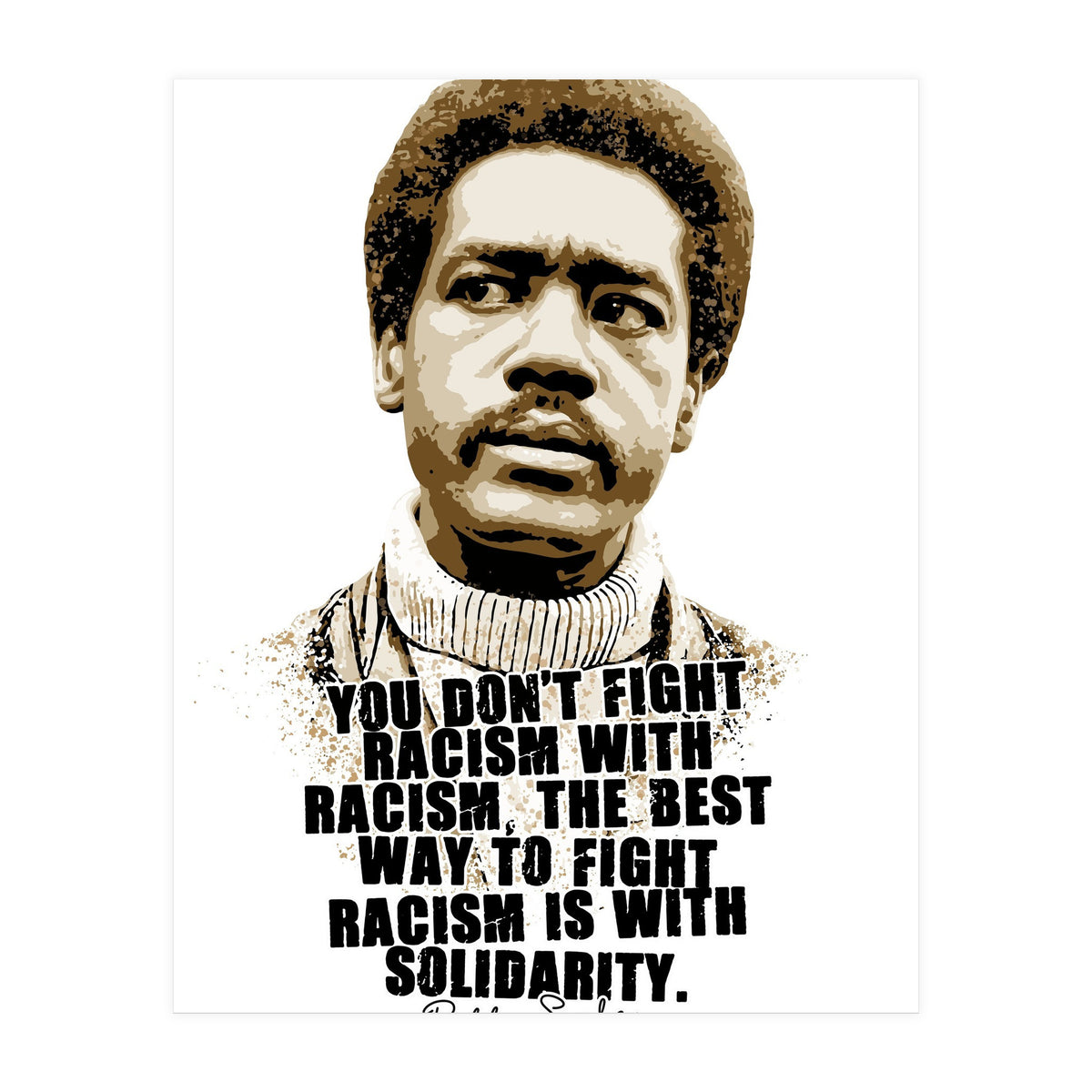 Bunchy Carter American Activist Legend with Quotes (Print Only)