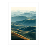 Minimalist Misty Mountain Landscape Wall Art (Print Only) thumbnail