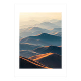 Misty Desert Mountain Range Art (Print Only) thumbnail