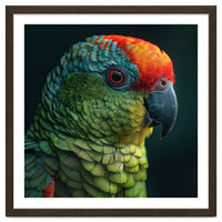 Close Up Colorful Parrot Bird Feather
