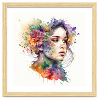 Ethereal Bloom Portrait