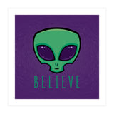 Believe Alien Head (Print Only) thumbnail