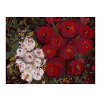 Vintage oil painted moody romantic Roses (Print Only)