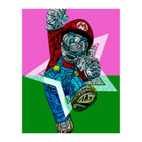 Mario Bross Typo Style Cartoon Pop Art (Print Only) thumbnail