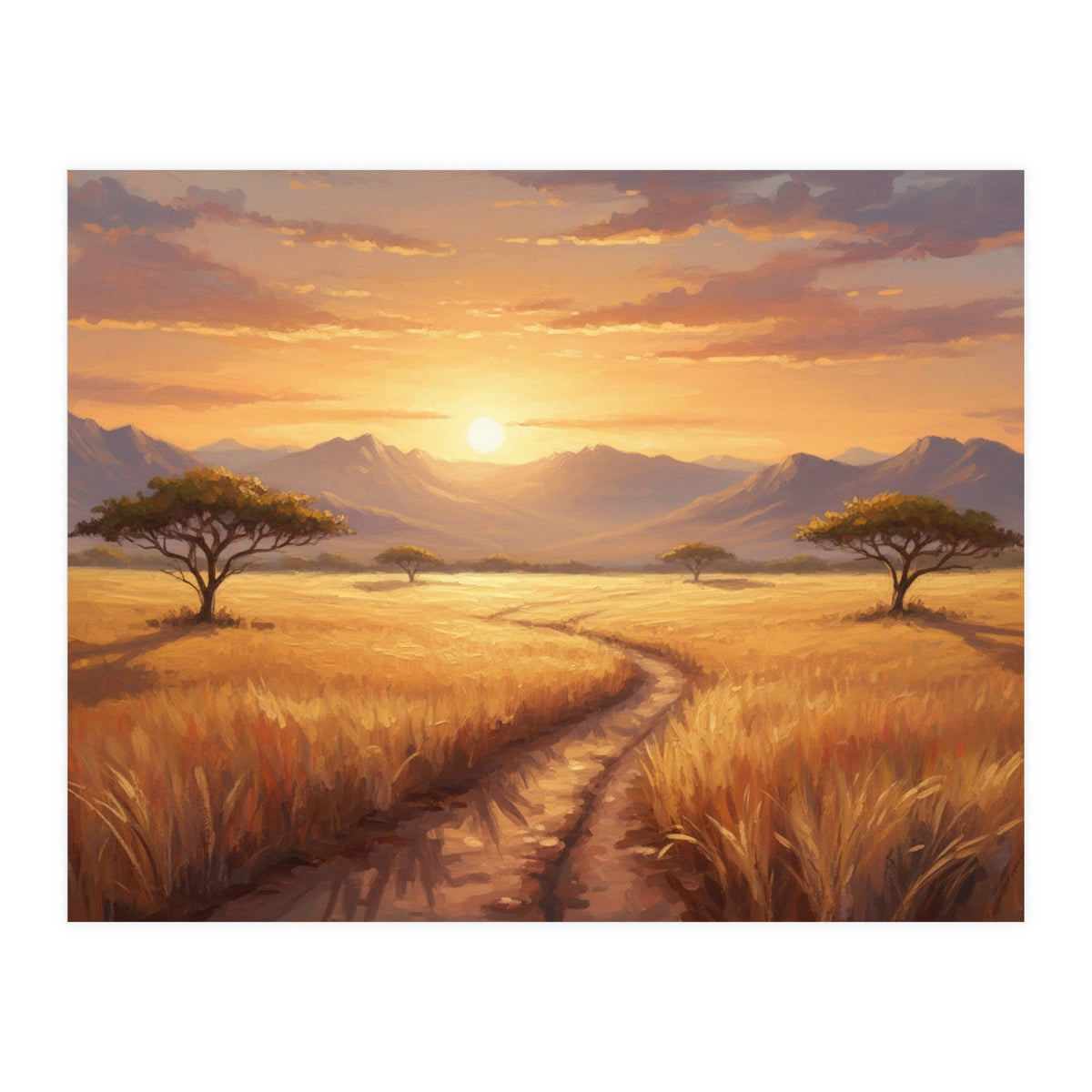 Golden Peak Sunset (Print Only)