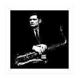 Zoot Sims American Jazz Saxophonist in Grayscale (Print Only) thumbnail