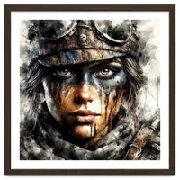 Warrior Woman With Aviator Goggles