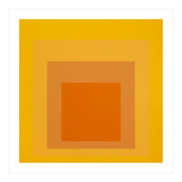 JOSEF ALBERS - HOMAGE TO THE SQUARE YELLOW ORANGE 2. HIGH RESOLUTION (Print Only)